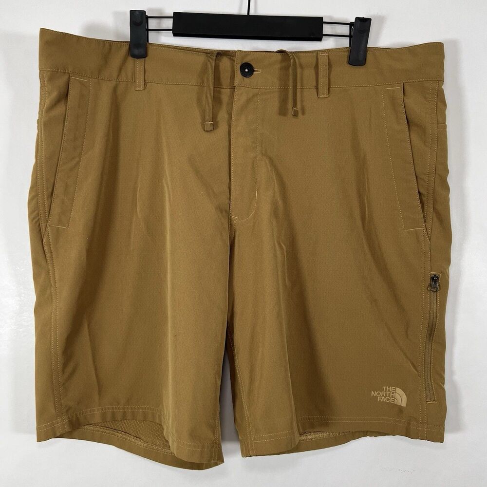 The North Face Cargo Shorts Mens Size 38 Light Brown Tan 9” Inseam Lightweight